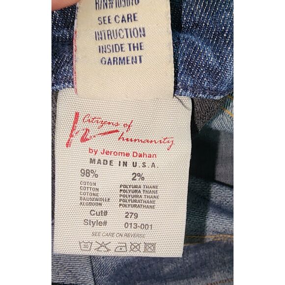 Citizens of Humanity Flare Leg Button Accent Jeans Size 30 x 29 - Picture 8 of 13